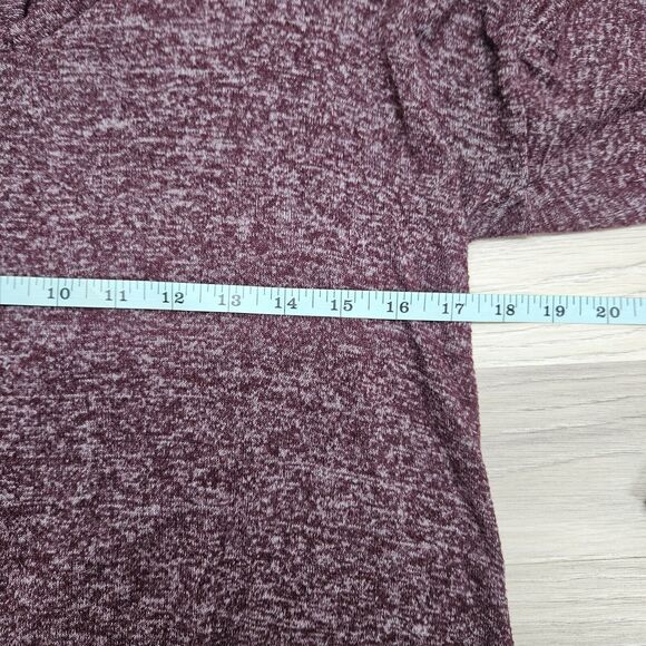 A NEW DAY Womens Maroon Purple Longsleeve Lightweight Blouse Size Small - Picture 5 of 7